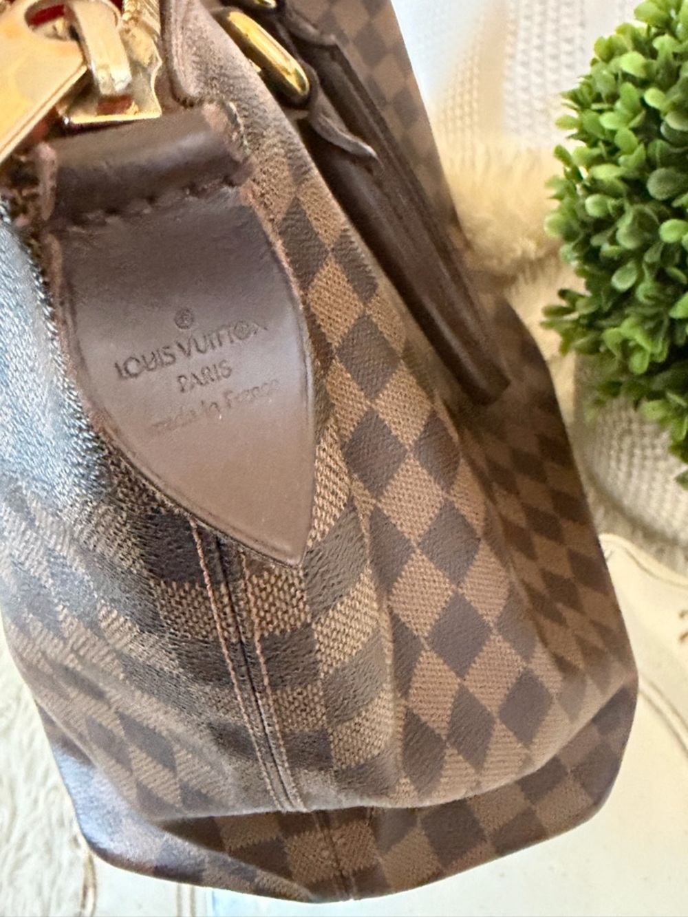 Louis Vuitton saleya tote bag damier ebene - Picture 9 of 16